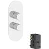 Bellosta Miscelatore termostatico Doccia serie Plisset parte incasso con deviatore 4 uscite cromo 01-4212/4/P/E