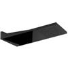 Damast Soffione a muro Doccia serie Antares 1 in Inox super-mirror rettangolare 500x220 mm 1 getto colore nero opaco cod. 18520