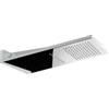 Damast Soffione a muro Doccia serie Antares 2 in Inox super-mirror rettangolare 500x220 mm 2 getto colore cromato cod. 18522