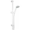 Damast Saliscendi Doccia serie Renovo 2.0 asta inox con doccetta ABS e flessibile colore bianco opaco cod. 15375