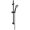Damast Saliscendi Doccia serie Renovo 2.0 asta inox con doccetta ABS e flessibile colore nero opaco cod. 15377