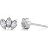 Limerencia Orecchini Titanio per Donna Ragazze, 5mm Anallergici Chirurgico Orecchini titanio Opale Ipoallergenici Elegante Orecchini per Orecchie Sensibili (Bianco)