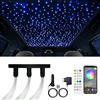 GIDEALED Twinkle, luce a cielo stellato in fibra ottica per auto/casa, kit di luci da soffitto Star con app/telecomando/modalità musica, generatore di luce RGBW e 300 pezzi x 0,75 mm x 3 m cavo in fibra ottica