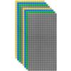 HUIZDQ 8 Pezzi Piastre di Base Classiche per Chiodi da Costruzione, 100% Compatibile con Tutte Le Grandi Marche, con bocchiette 32 X 16, Multicolore