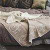 Chickwin Pile Sherpa Jacquard Spessa Invernale - Coperta Calda Microfibra Fluffy Super Morbida per Divano, Letto Singolo o Matrimoniale (200x230cm, Latte Bianco