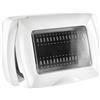 ELETTROCANALI Placca 3 posti autoportante IP55 bianco - ECSE60500B