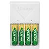 VARTA Caricabatterie, incl. 4X AA 2100mAh, caricatore per batterie ricaricabili, carica 2 o 4 AA/AAA contemporaneamente, Plug Charger