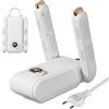Afenau - Asciugascarpe elettrico, antibatterico, con timer, display digitale, pieghevole, elettrico, per scarpe, guanti, calze