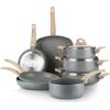 KASANOVA batteria pentole induzione antiaderenti 11 pezzi per tutti i tipi di piano cottura Mrs Wood