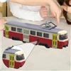 Modello di tram elettrico Ornamento 1:90 Scala con veicoli leggeri e musicali