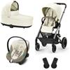 Cybex - Trio Balios S Lux + Seggiolino Auto Aton S2 ISize Lava Grey Con Navicella Stone Grey - S.A. Lava Grey