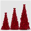 Enzo De Gasperi, EDG EDG ENZO DE GASPERI DECORO FIOCCHI-NEW CONO SR 3PZ H.150 D.55 C5 VELLUTO ROSSO