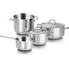 Barazzoni 6 Pezzi, Cuocimania Batteria, Acciaio Inox 18/10. Made in Italy, Argento