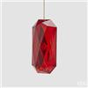 Enzo De Gasperi, EDG EDG ENZO DE GASPERI DECORO DIAMANTE RETTANGOLARE DA APPENDERE H.14.5 L.7 L.5.5 C5 ROSSO
