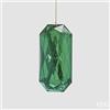 Enzo De Gasperi, EDG EDG ENZO DE GASPERI DECORO DIAMANTE RETTANGOLARE DA APPENDERE H.14.5 L.7 L.5.5 C5 VERDE SMERALDO