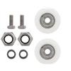 Leinggg Kit di ricambio per ruote per porte, ruote per porte di serra, kit di ricambio per ruote per porte scorrevoli di diametro 30 mm