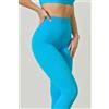 Risalti Leggings Sportivi Vita Alta a Costine in Microfibra Seamless, Linea Sara