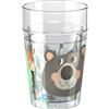 HABA Bicchiere glitterato con orso - Bicchiere per bambini con effetto | Robusta tazza per bambini in plastica da 150 ml con glitter galleggianti