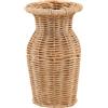 Mud Pie Vaso in resina con intreccio a cesto; 16 cm x 9 cm di diametro