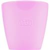 Chicco Easy Mug, Piccolo Bicchiere in Silicone con Bordo Inclinato, Facile per i Bambini Piccoli Senza Rovesciare, Flessibile e Facile da Pulire, 6 Mesi+, Rosa