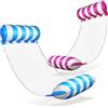 Balinco Amaca galleggiante con rete, gonfiabile, con braccioli, utilizzabile come materassino, lettino relax galleggiante, gioco acquatico per bambini e adulti, colore: rosa/bianco + azzurro/bianco