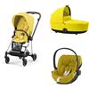 Cybex - Trio Mios 2023 Con Seggiolino Auto Cloud Z2 Isize Plus Nautical Blue Con Telaio Black + S.A. Jewels Of Nature