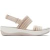 Clarks Arla Stroll, Sandali Bassi Donna, Beige Combi, 41 EU