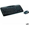 Logitech Tastiera e Mouse Logitech MK330 Nero Qwerty in Spagnolo [4 Unità]