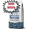MONGE CANE CROCCHETTA ALL BREEDS PUPPY & JUNIOR TROTA con RISO e PATATE 12 KG