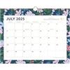 AT-A-GLANCE Calendario da parete 2025-2026 accademico, semplificato da Emily Ley, mensile, 38,1 x 30,5 cm, medio, blocchi giornalieri senza righe, motivo floreale (EL38-707A)