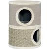 PawHut Tiragraffi per gatti in sisal naturale, rivestito di peluche 35,5x35,5x49 cm Beige | Aosom Italy