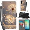 PHINIENLAND Cover per Samsung Galaxy A18/A26/A17 custodia portafoglio Dente di leone | 3 scomparti carte, 1 tasca banconote, Chiusura magnetica, Supporto, Pelle PU flip cover per Samsung A26 / A17