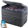 VEVOR Frigorifero per Auto, Congelatore Portatile Doppia Zona 32 L, 12 Volt, Gamma Regolabile da -20 ~ 20 ℃, Dispositivo di Raffreddamento a Compressore 12/24 V CC e 100-240 V CA per Campeggio Camper