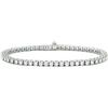 LUXURY MILANO Bracciale tennis Oro&Co 925 in argento rodiato con zirconi bianchi. Misura 17cm
