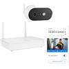 ABUS Telecamera Akku-Kamera Pro con Stazione Base PPIC91000 - Sorveglianza Wireless con LED Luce Bianca, Rilevamento Persone, Audio Bidirezionale e App Gratuita