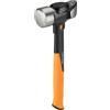 Fiskars Mazza IsoCore L per Lavori di Demolizione Precisi, Lunghezza: 36 cm, Peso: 2.18 kg, Nero/Arancione, 1020218