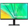 Samsung S60D Monitor PC 61 cm [24] 2560 x 1440 Pixel Quad HD LCD Nero (Samsung ViewFinity S6 S24D600EAU sk?rm)