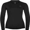 Odlo Intimo termico da donna Active Warm I Maglia termica a maniche lunghe I Intimo termico da sci con collo rotondo I Donna