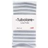 Tubolare a righe argento glitter e bianco