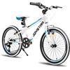 JOYSTAR Lubbock 24 Zoll Kinderfahrrad für Jungen & Mädchen im Alter von 9-13 Jahren Hardtail Mountainbike für Kinder mit 1-Gang, schwarz