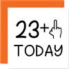 Stuff4 Biglietto di auguri per il 24° compleanno divertente per le donne con dito