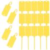 PATIKIL Etichette Plastica Impermeabile Vuote Giallo 2,48 x 1,46 50pz