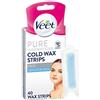 Veet Pure Face - Strisce di cera fredda, confezione da 40