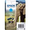 EPSON CARTUCCIA CIANO CLARIA PHOTO HD SERIE 24 ELEFANTE