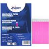 AVERY Conf. 500 braccialetti identificativi in Tyvek® rosa fluo 256x19mm (10et/fg) 50f