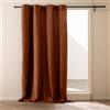 Douceur d'Intérieur Tenda con occhielli (140 x 260 cm) Winona Terracotta, fibbia tinta unita