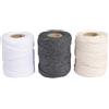 Rayher Filato macramè, Assortito, 1mm ø, Sabbia, 3X ca.50g, 3 spolette à 65m, 44009504