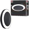 Paulmann 94526 Circula Lampada da soffitto a LED per esterni, con sensore crepuscolare/movimento, IP44, rotonda, incl. 1 x 14 W, bianco caldo, antracite, plastica, 3000 K