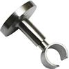 Gardinia Supporto da soffitto con Piastra di Fissaggio in Metallo, Binario Singolo, Aperto, incl. Kit di Montaggio, Serie Chicago, Ø 20 mm, Colore Acciaio Inox
