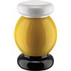 Alessi ES18 1 Totem Domestici Macinasale, Pepe e Spezie di Design in Legno di Faggio, Giallo, Nero e Bianco